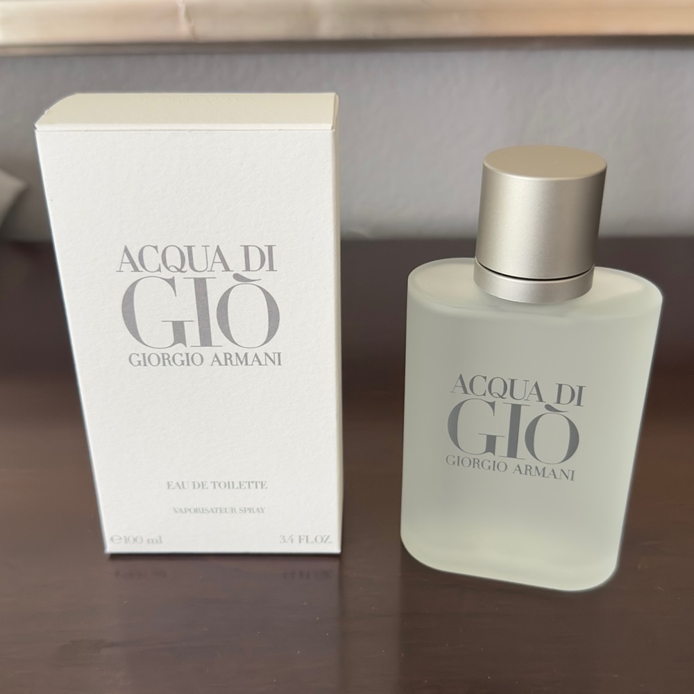 Acqua Di Gio by Giorgio Armani for Men, EDT Spray 3.4 Fl Oz - NWT
